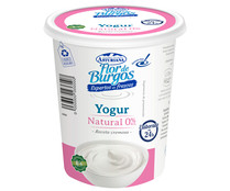 Yogur cremoso desnatado (0% materia grasa) natural CENTRAL LECHERA ASTURIANA Flor de Burgos 400 g.
