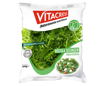 Rúcula selvática VITACRESS 100 g. Rúcula selvática VITACRESS 100 g.