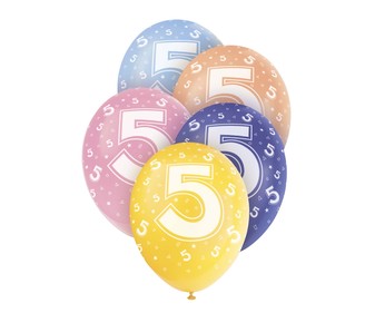 Globos número 5 unidades Globos número 5 unidades