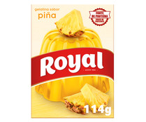 Gelatina en polvo sabor piña ROYAL 114 g.