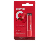 Protector labial hidratante, con sabor a frutos rojos, para todo tipo de labios COSMIA.