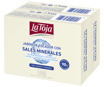 Pastillas de jabón de tocador, con sales minerales LA TOJA 2 x 125 g.