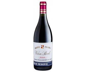 Vino tinto gran reserva con denominación de origen Rioja VIÑA REAL botella de 75 cl. Vino tinto gran reserva con denominación de origen Rioja VIÑA REAL botella de 75 cl.
