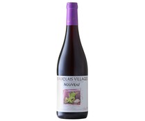 Vino tinto de Francia PIERRE CHANAU Beujolais villages botella de 75 cl.