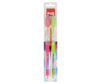 Cepillo dental con cabezal pequeño y dureza suave PHB 2 uds. Cepillo dental con cabezal pequeño y dureza suave PHB 2 uds.
