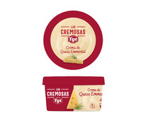 Crema de queso para untar Emmental TGT LAS CREMOSAS 125 g.