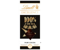 Chocolate negro 100 % cacao LINDT EXCELLENCE 50 g.