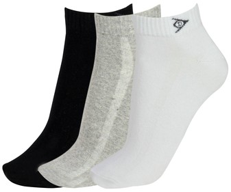 Pack de 3 pares de calcetines DUNLOP Performance, color blanco/gris/negro, talla 43/46. Pack de 3 pares de calcetines DUNLOP Performance, color blanco/gris/negro, talla 43/46.