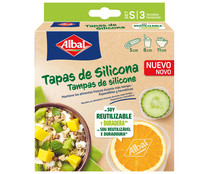 Tapas de silicona ALBAL 5,8,11 cm