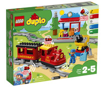 Bloques de constucción Tren de vapor con 59 piezas, Duplo 10874 LEGO.
