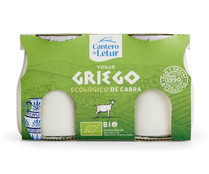 Yogur griego de cabra ecológico EL CANTERO DE LETUR 2 uds x 125 g.