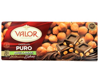 Chocolate negro y avellanas 250 gramos Chocolate negro y avellanas 250 gramos