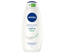Gel para baño o ducha con textura crema y aloe vera natural NIVEA 750 ml.