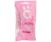 Cuchillas desechables con cabezal de 2 hojas, para todo tipo de pieles COSMIA Comfort 5 uds.