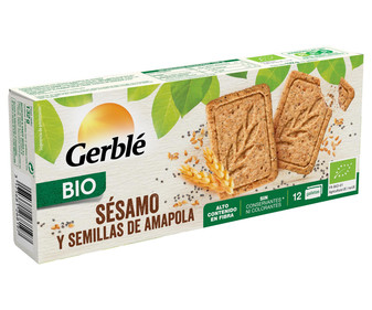 Galletas de sésamo y semillas de amapola, ecológicas GERBLÉ 132 g. Galletas de sésamo y semillas de amapola, ecológicas GERBLÉ 132 g.
