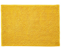 Alfombra de chenilla 100% algodón color amarillo, 900g/m², 50x70cm. ACTUEL. Alfombra de chenilla 100% algodón color amarillo, 900g/m², 50x70cm. ACTUEL.