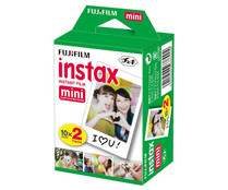 Película fotográfica instantánea FUJIFILM Instax Mini, 2x10 hojas.