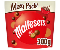 Bolas de chocolate con leche rellenas de leche malteada MALTESERS 300 gr,