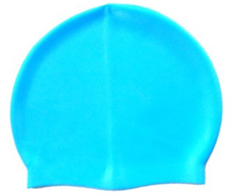 Gorro de natación de niños de silicona de color azul CUP'S ALCAMPO. Gorro de natación de niños de silicona de color azul CUP'S ALCAMPO.