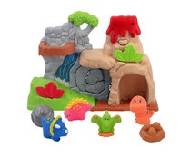 Playset Dinos con 10 piezas, ONE TWO FUN ALCAMPO.