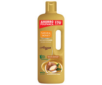Gel para ducha o baño con aceite de argán NATURAL HONEY Sensorial care 1350 ml.