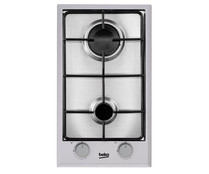 Cocina sobremesa a gas butano BEKO HDCG 32220 FX, 2 zonas de cocción.