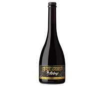 Cerveza de abadia estilo Dubbel madurada durnate meses con Ron añejo ENIGMA Abbey 750 ml.