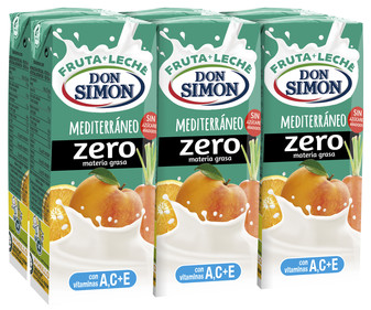 Bebida de leche y zumo de frutas mediterraneas DON SIMON Funciona max 6 x 200 ml. Bebida de leche y zumo de frutas mediterraneas DON SIMON Funciona max 6 x 200 ml.