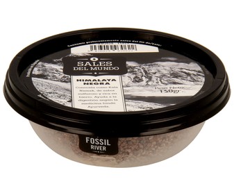Sal negra del Himalaya FOSSIL RIVER 150 g. Sal negra del Himalaya FOSSIL RIVER 150 g.