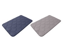 Alfombra de baño acolchada con reverso de PVC, 50x80 cm, ACTUEL. Modelos surtidos, 1 unidad.