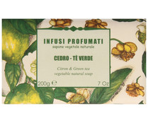 Pastilla de jabón de origen vegetal con aroma a pomelo y té verde ITERITALIA Infusi profumati 200 g.