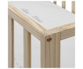 Cuna básica de madera de pino de 122x63x88,5cm INTERBABY.