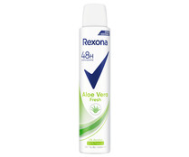Desodorante en spray para mujer con aloe vera REXONA Aloe vera fresh 200 ml.
