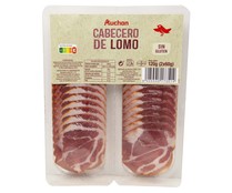 Cabecero de lomo embuchado, sin gluten y cortado en lonchas PRODUCTO ALCAMPO 2 x 60 g.