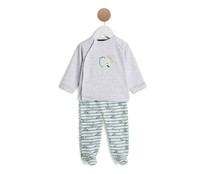Conjunto recién nacido sudadera + pantalón IN EXTENSO, talla 68.