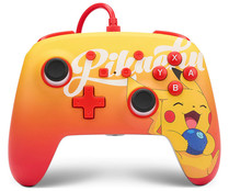 Mando para Nintendo Switch diseño Pikachu color naranja y amarillo, POKEMON.