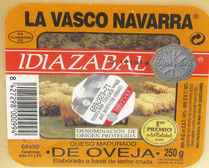 Queso de oveja Idiazabal LA VASCO NAVARRA 250 g.