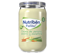 Potitos® de crema de patata, puerro y zanahorias a partir de 6 meses NUTRIBÉN 235 g