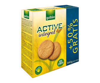 Galletas de fibra GULLÓN ACTIVE 840 g. Galletas de fibra GULLÓN ACTIVE 840 g.