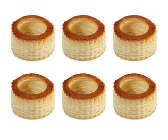 Volován, tamaño 75mm, 6uds. 150g. Volován, tamaño 75mm, 6uds. 150g.