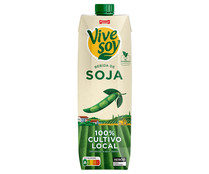 Bebida de soja de sabor clásico y cultivo 100% local VIVESOY de Pascual 1 l.