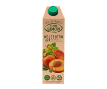 Zumo exprimido de melocotón y uva DON SIMON brick de 1 l.