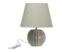 Lámpara dormitorio gris claro 19x11x11 centímetros, QUO.