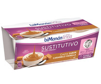 Crema de vainilla caramelo BIMANÁN  2 uds x 420 g.