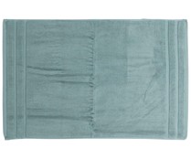 Alfombra de baño color azul grisáceo 100% algodón 1200g/m², 50x80cm ACTUEL.