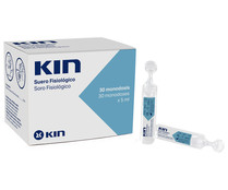Suero fisiológico en prácticas monodosis de 5 ml KIN 30 uds.