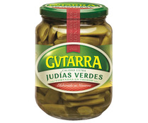 Judías verdes en trozos GVTARRA frasco de 350 g.