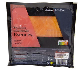 Salmón ahumado Escocés ALCAMPO GOURMET 80 g. Salmón ahumado Escocés ALCAMPO GOURMET 80 g.