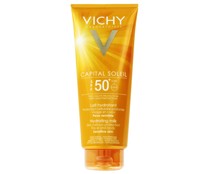 Leche solar hidratante con factor de protección 50 (muy alto) VICHY Capital Soleil 300 ml.