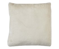 Cojín de franela de 45x45 cm, 100% poliéster, ACTUEL. Modelos surtidos, 1 unidad.